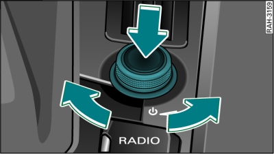 Subir, bajar y suprimir el volumen de las fuentes de audio/vdeo