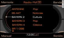 Lista de emisoras en FM