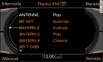 Lista de emisoras en FM