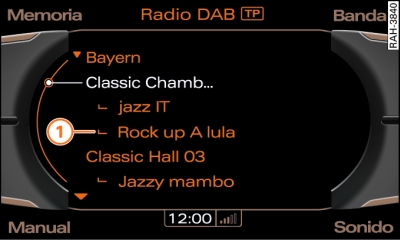 Emisoras adicionales en la banda DAB
