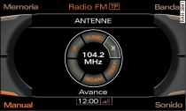 Bsqueda automtica de emisoras FM hacia delante