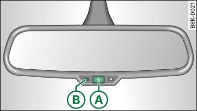 Retrovisor interior con ajuste automtico para posicin antideslumbrante*