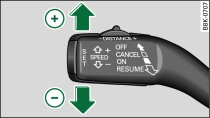 Palanca de mando: Modificar la velocidad