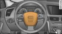 Airbag del conductor en el volante