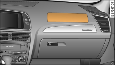Airbag del acompaante en el tablero de instrumentos
